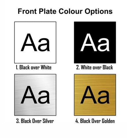 Vectopic? Customized Self Adhesive Name Plate | Black & Gold Engraving Sheet with Vinyl Lettering| With Font Plate color Options | Name Plate For Home, Office & Outdoor Entrance 30x10 Cm | Color-Black