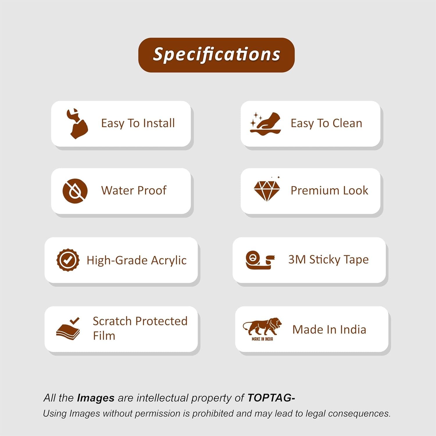 Push Pull Gold Black Glass Door Signage 6.5 Inch | Self Adhesive Acrylic Door Signs for Office, Home & Shop